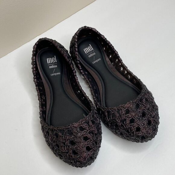 Mini Melissa Campana Crochet Jelly  Ballerina Flats Size13 - Picture 2 of 8